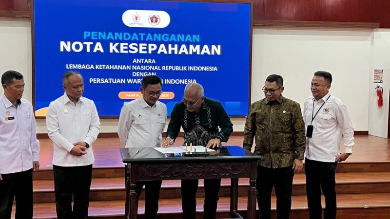 Perkuat Sinergi Menjaga Ketahanan Nasional, PWI Pusat Teken MoU dengan Lemhannas RI